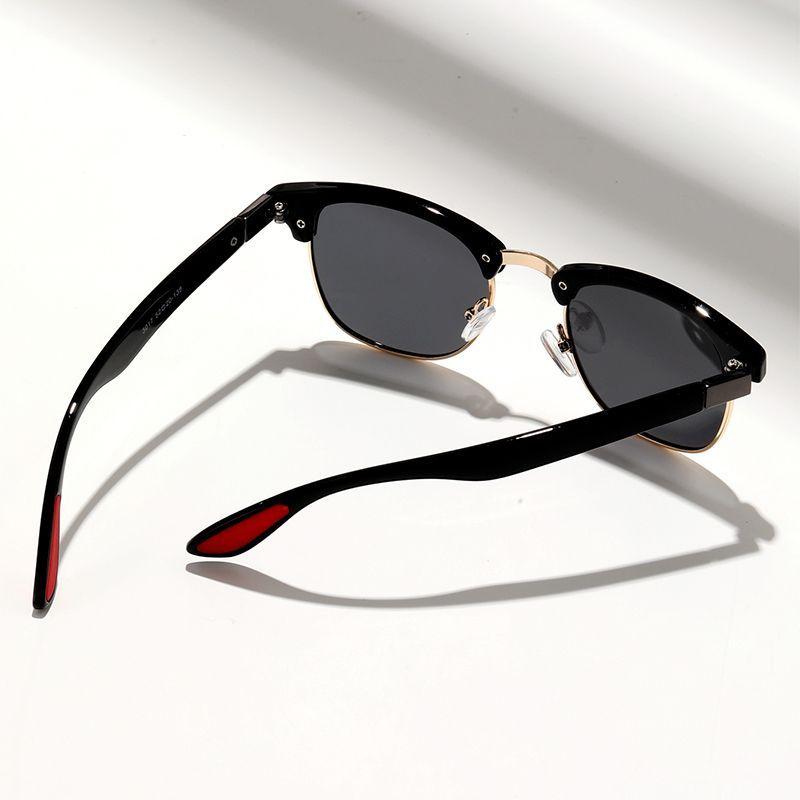 POLASUP LENTES DE SOL Gafas de sol cl sicas informales polarizadas y con media montura de metal-2