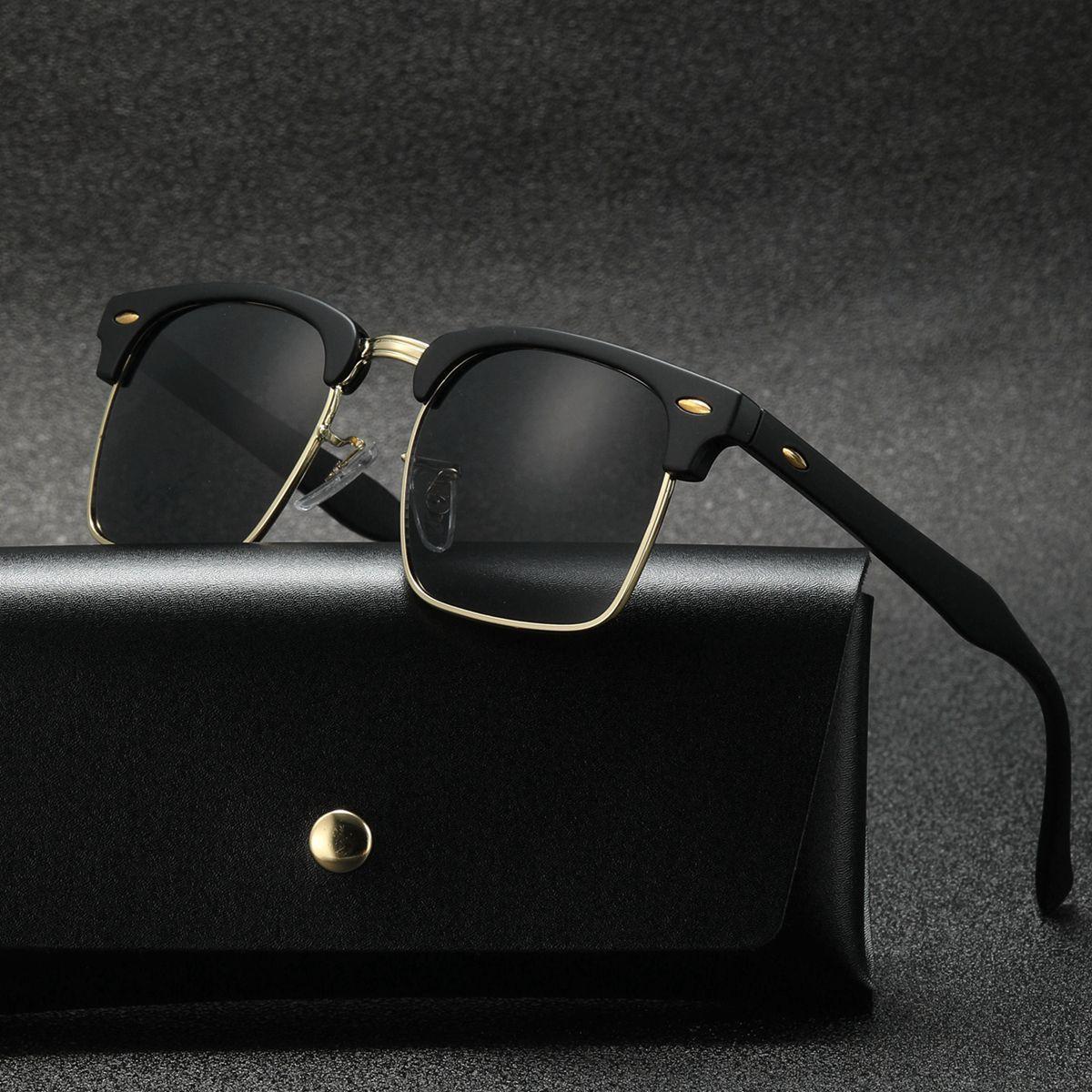 Polasup mujer gafas lentes de sol  clasicas retro y modernas hombre lentes-5