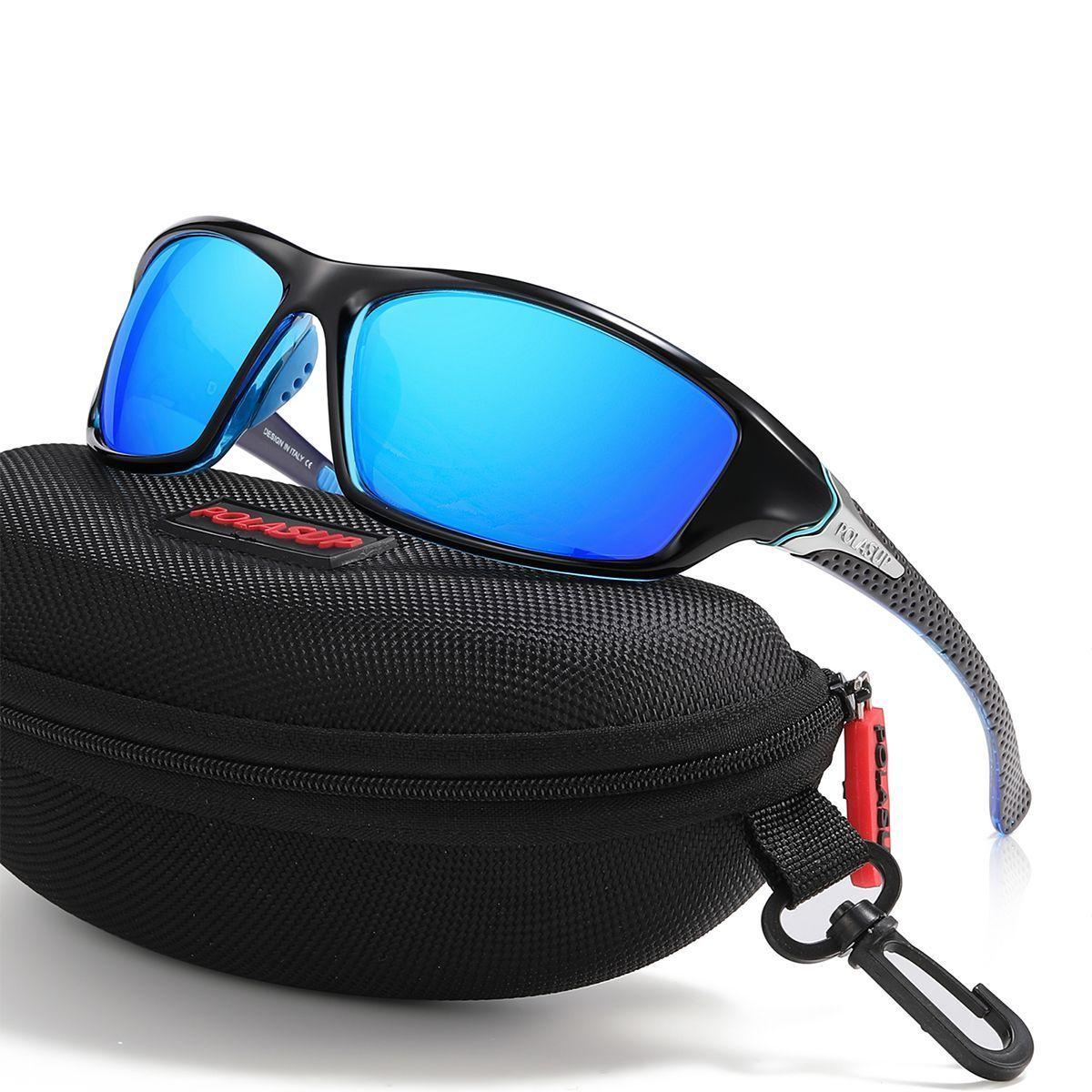 POLASUP deportes lentes sol polarizadas adecuadas para trabaja hacer senderismo correr pesca-7