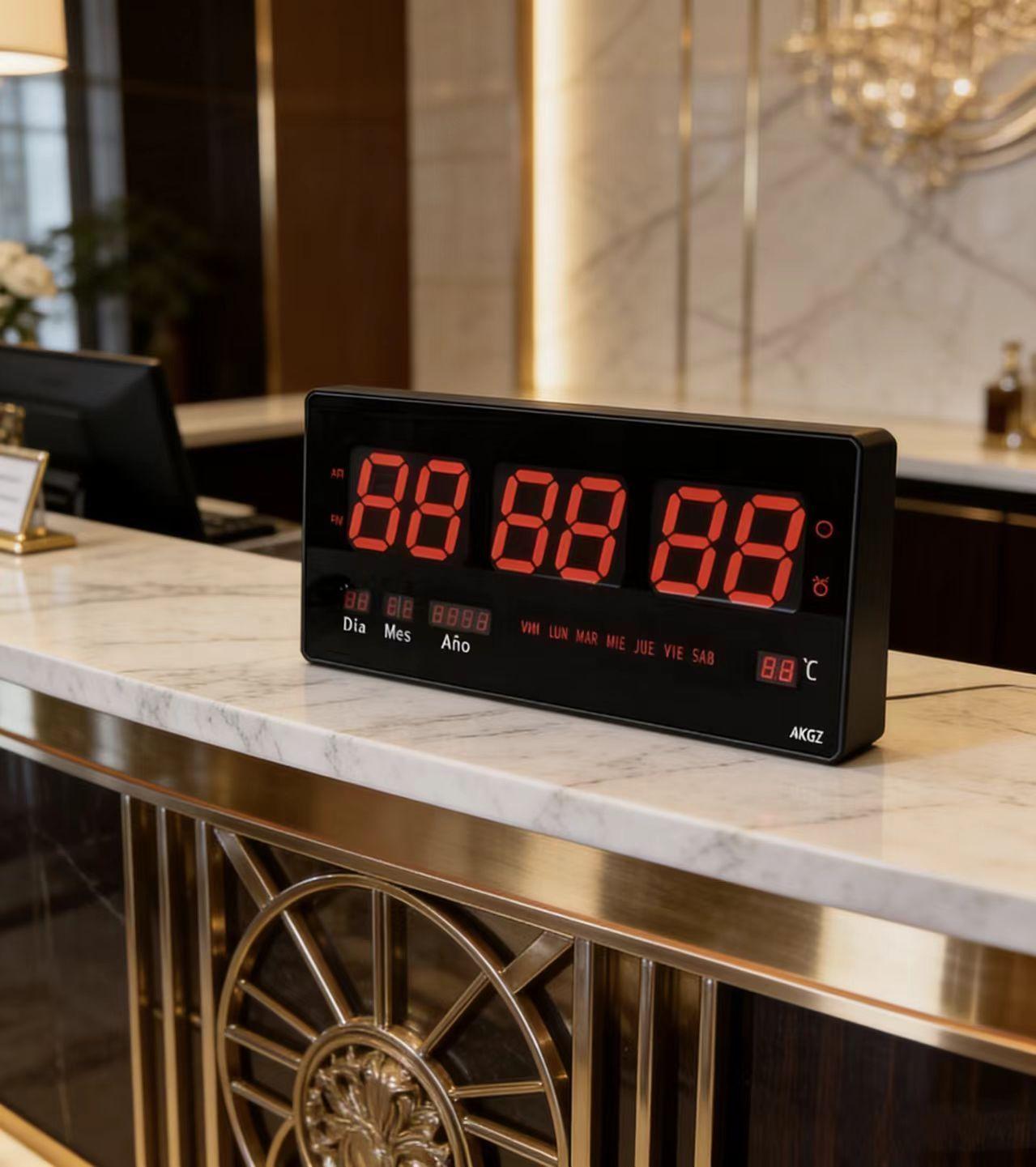 Grandes relojes electr nicos para hospitales escuelas hoteles restaurantes y gimnasios-0