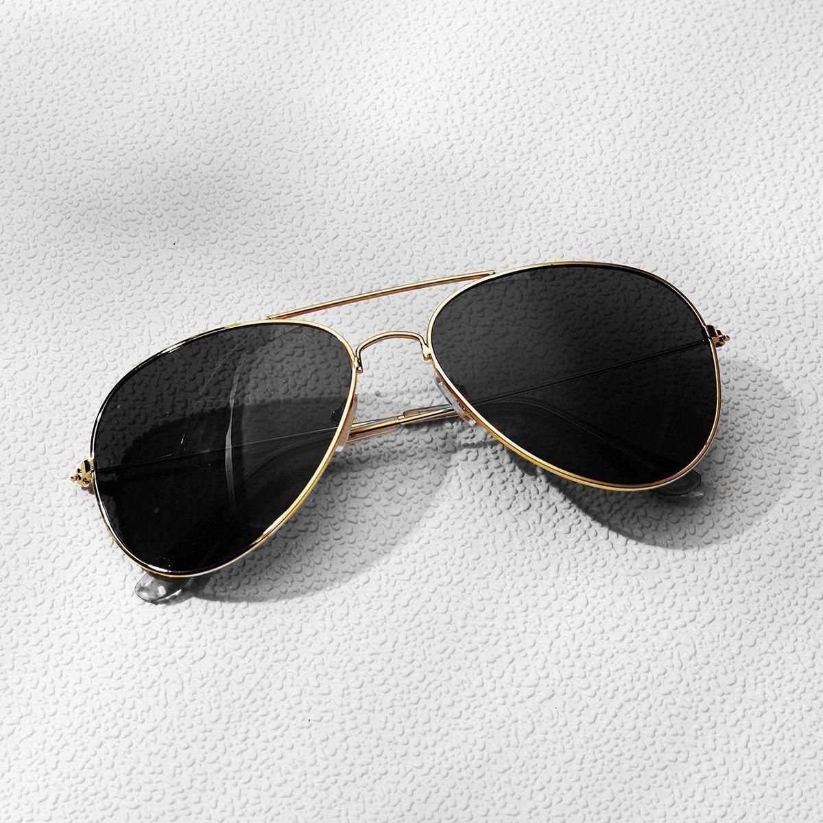 POLASUP Gafas de sol cl sicas retro de motociclista y aviador con estilo chapadas en oro 3026 C4-3