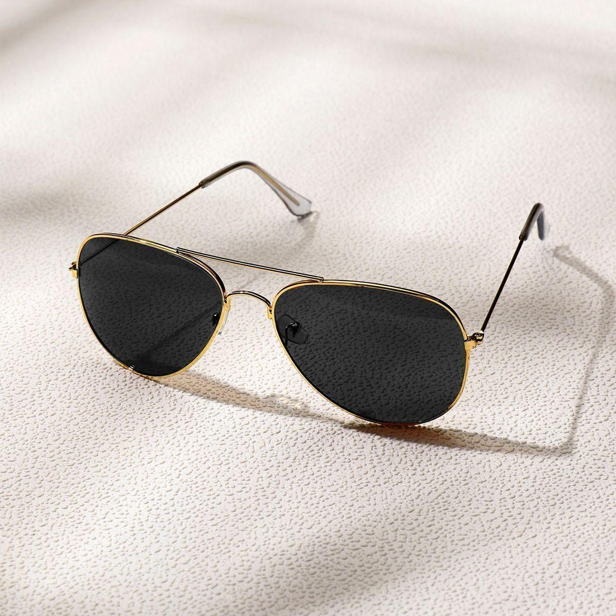 POLASUP Gafas de sol cl sicas retro de motociclista y aviador con estilo chapadas en oro 3026 C4-1