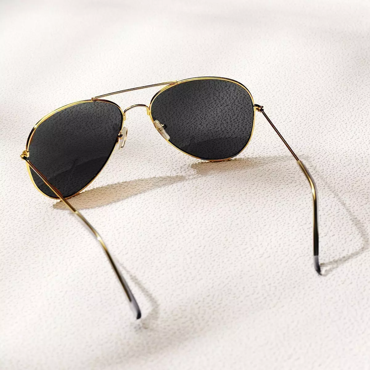 POLASUP Gafas de sol cl sicas retro de motociclista y aviador con estilo chapadas en oro 3026 C4-2