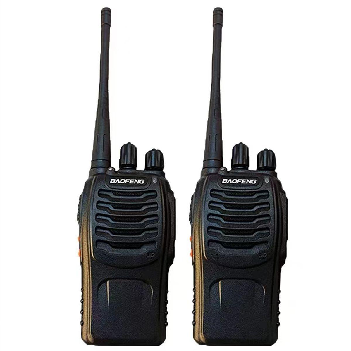 Pack 2 Walkie Talkie Radios Transmisor UHF Manos Libres 5W 16 Canales-2
