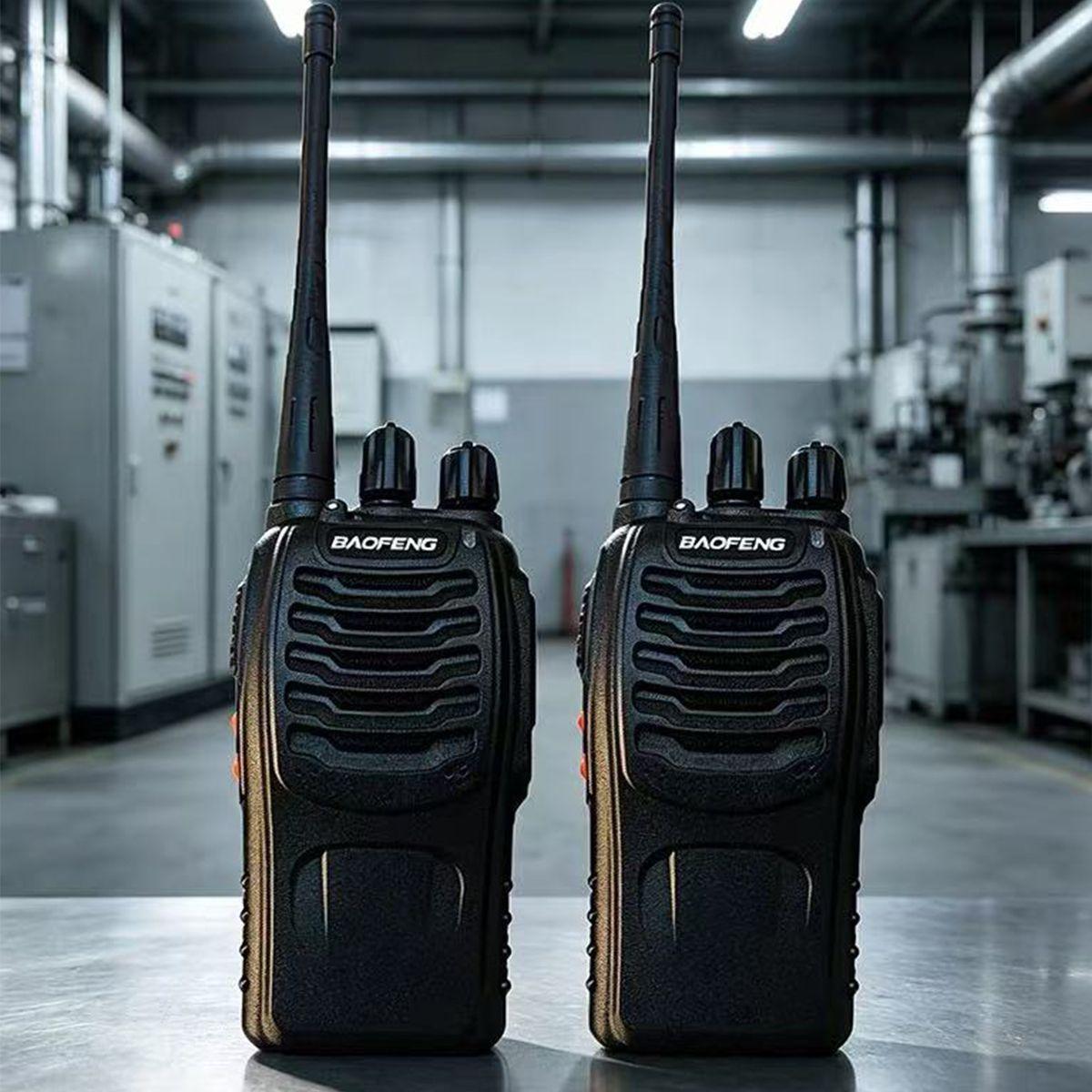 Pack 2 Walkie Talkie Radios Transmisor UHF Manos Libres 5W 16 Canales-3