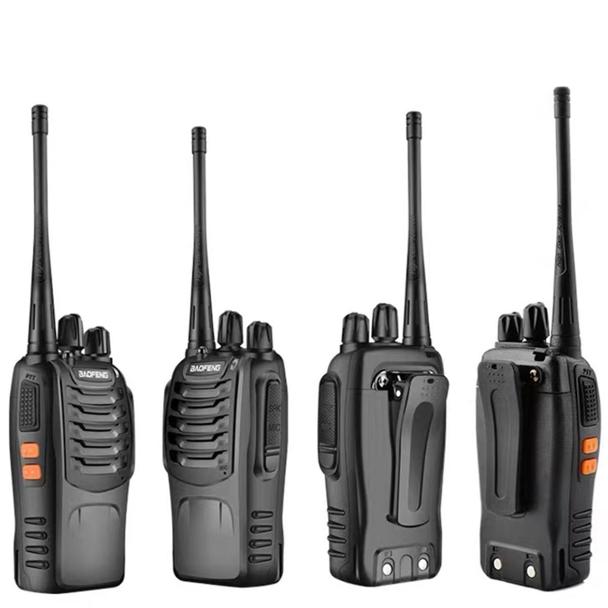Pack 2 Walkie Talkie Radios Transmisor UHF Manos Libres 5W 16 Canales-4