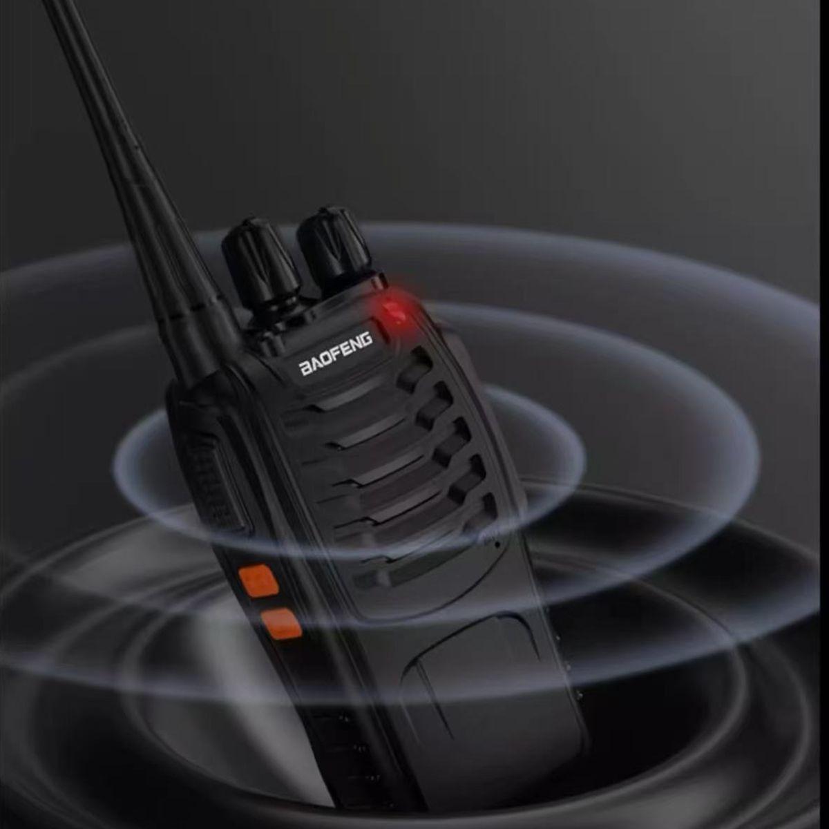 Pack 2 Walkie Talkie Radios Transmisor UHF Manos Libres 5W 16 Canales-5