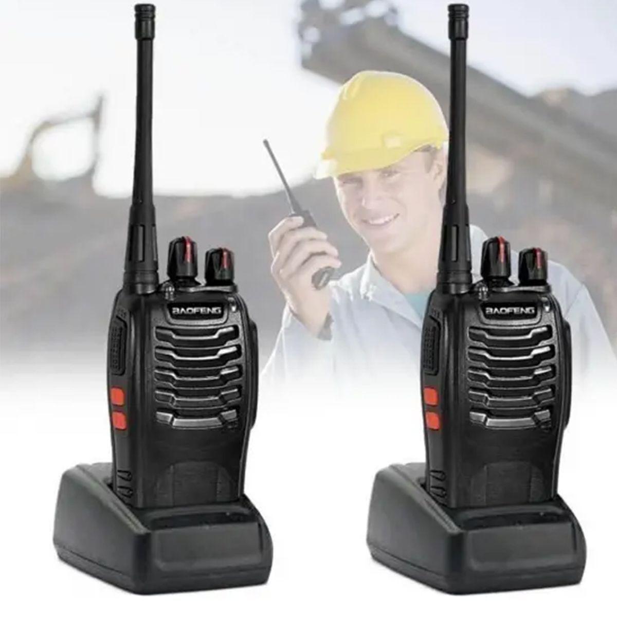 Pack 2 Walkie Talkie Radios Transmisor UHF Manos Libres 5W 16 Canales-7