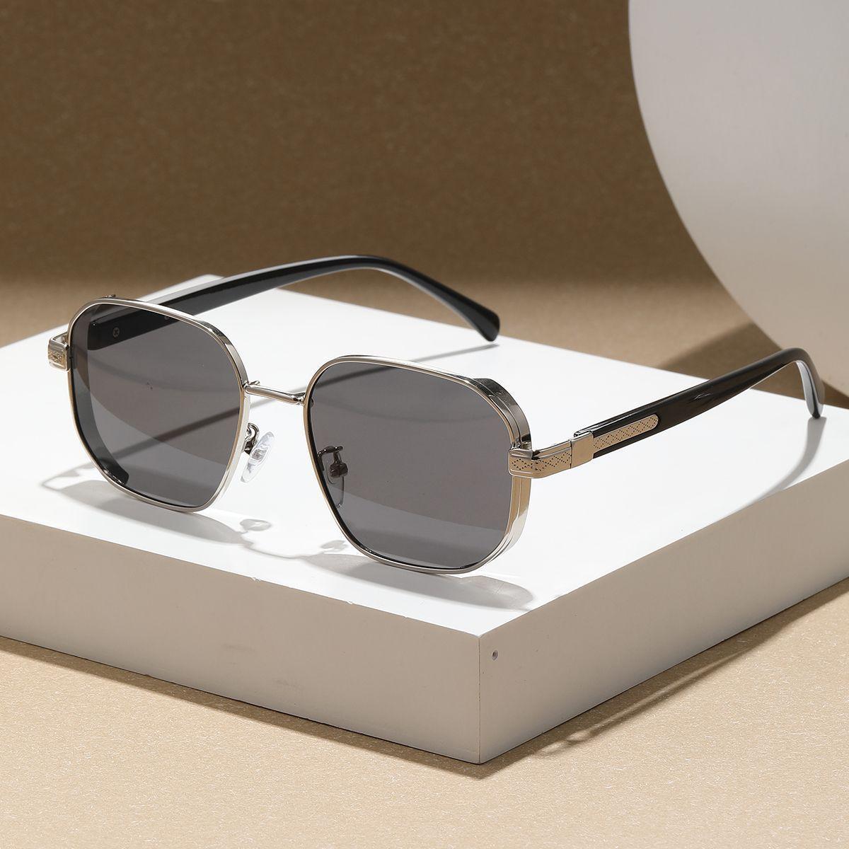 POLASUP metal lentes Gafas de sol con varilla de estilo retro unisex UV400-2