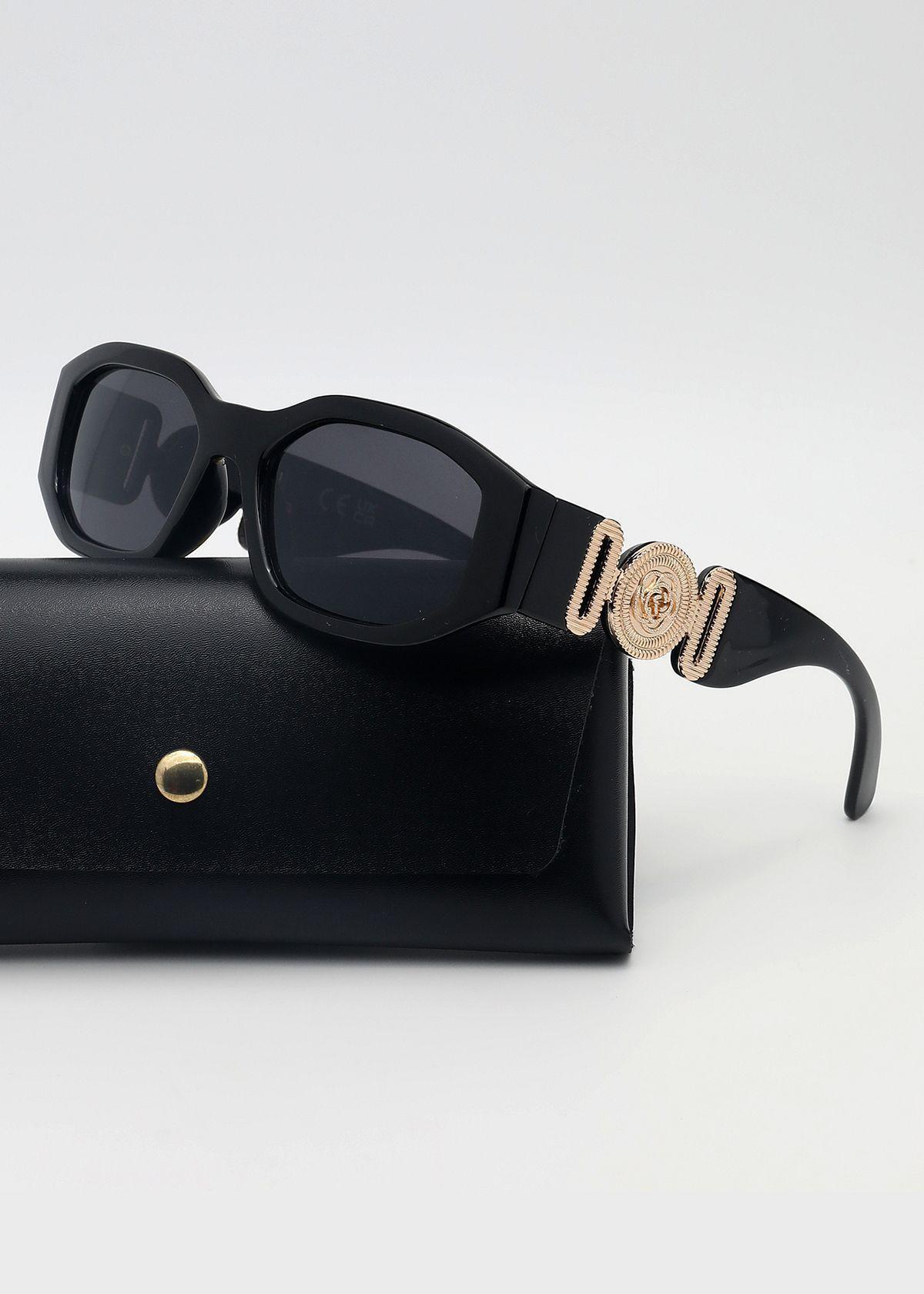 Polasup mujer lentes Gafas de sol elegantes con accesorios metalicos moda-3