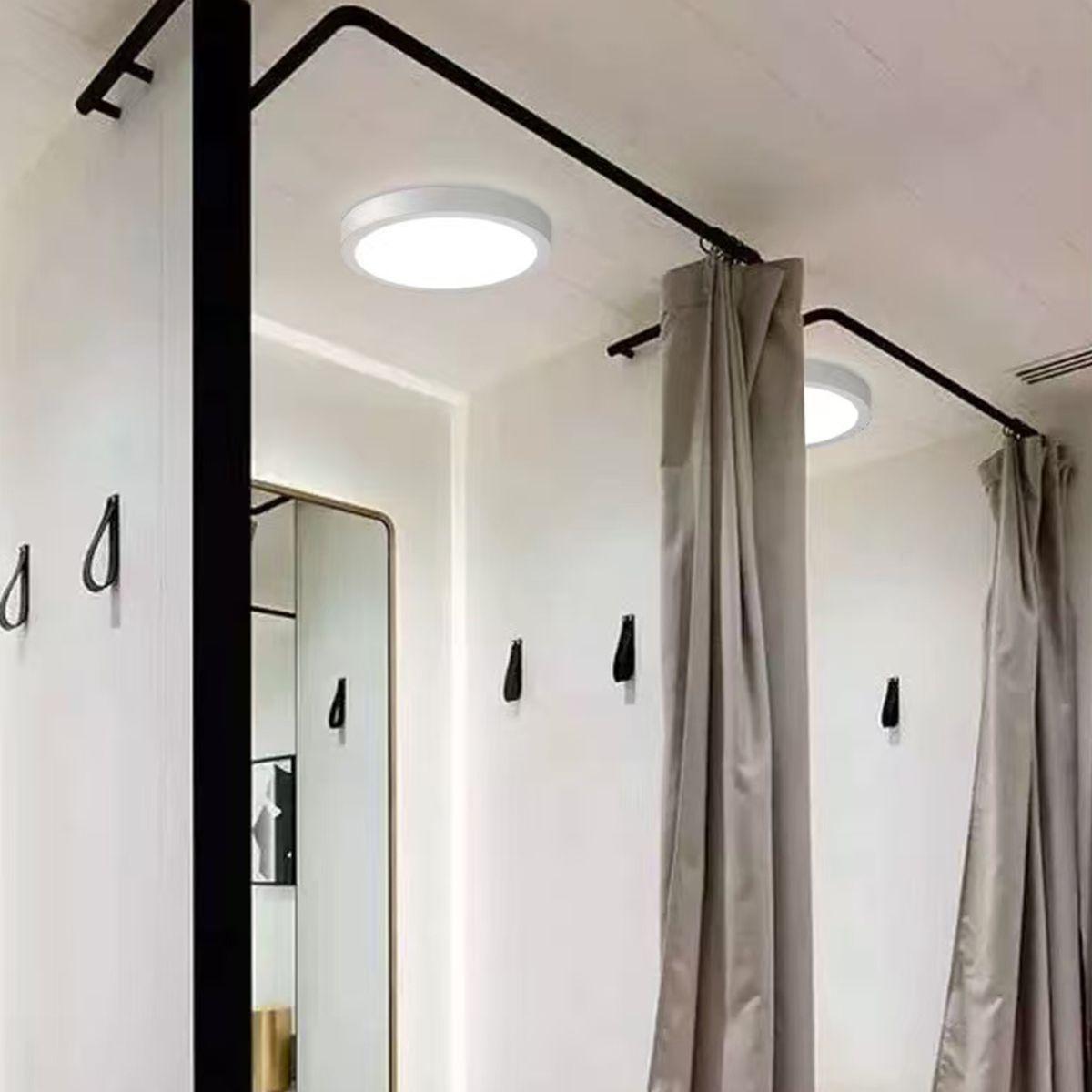 5 Pcs Panel Led Redondo 18w Sobrepuesto Luz Neutra 6500k Apartamento Hotel Villa Escuela-6