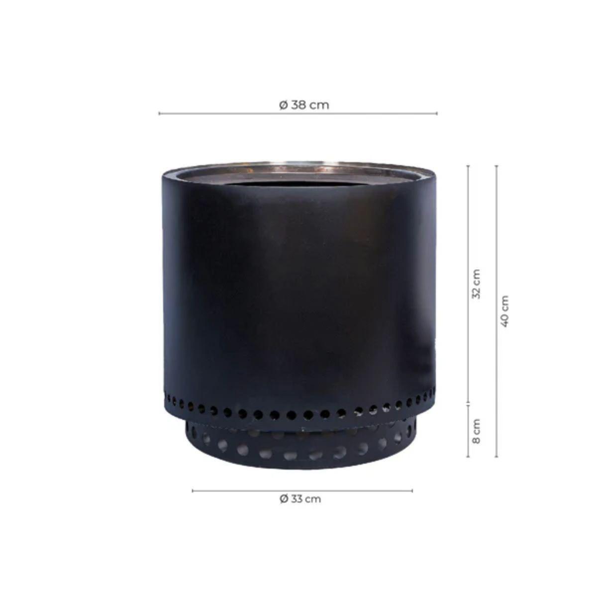 Fogón Brasero sin Humo Brann – Acero Inoxidable 304 + Accesorios / 38 cm-4