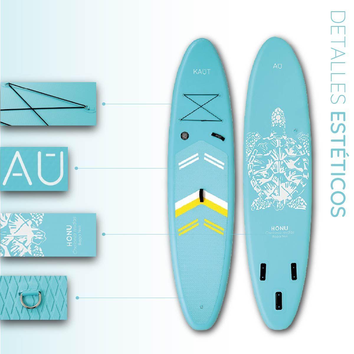 Stand Up Paddle Inflable SUP 11´ 6 - Kaut Triple Quilla Capa Reforzada-2