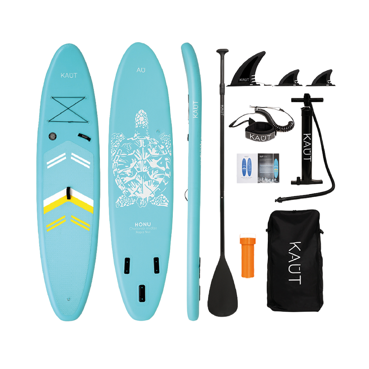 Stand Up Paddle Inflable SUP 11´ 6 - Kaut Triple Quilla Capa Reforzada-5