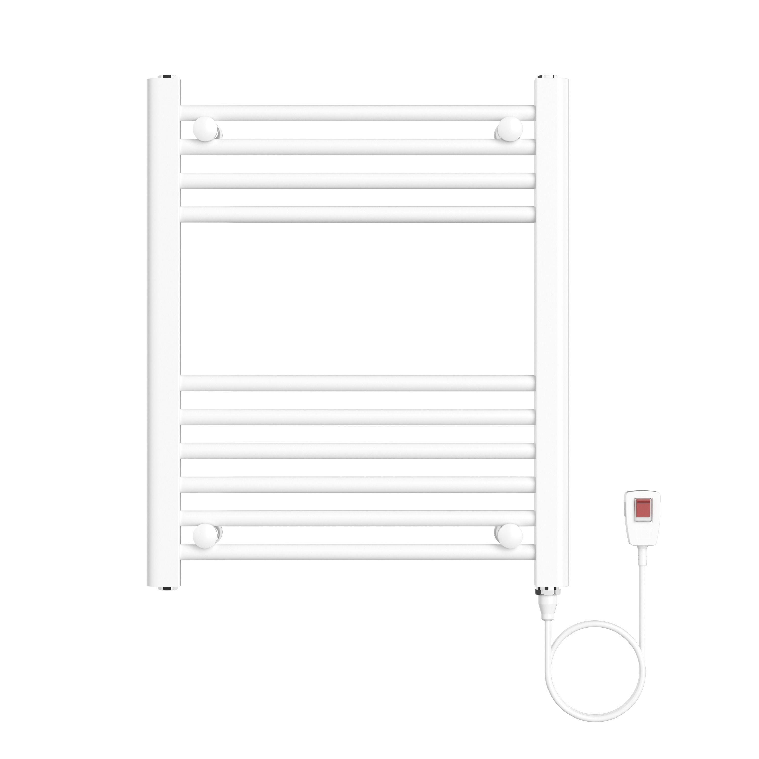 Secador de Toallas Electrico para Bano 200W Mural 60x50 cm Lipari Blanco-0