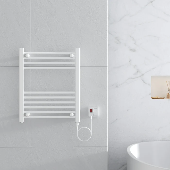 Secador de Toallas Electrico para Bano 200W Mural 60x50 cm Lipari Blanco-3
