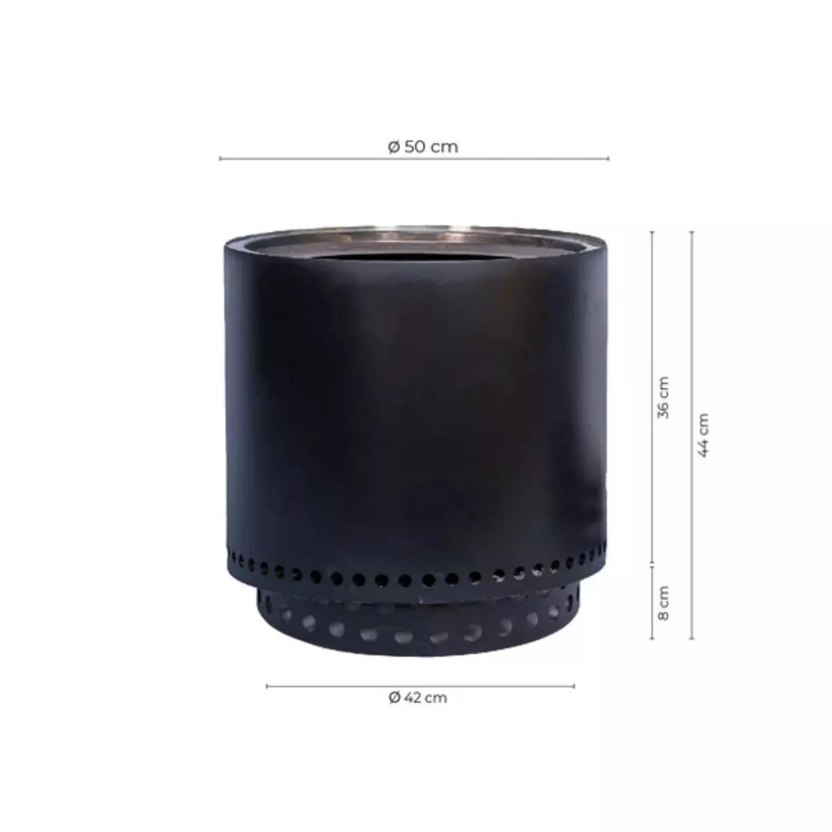 Fogón Brasero sin Humo Brann – Acero Inoxidable 304 + Accesorios / 50 cm-6