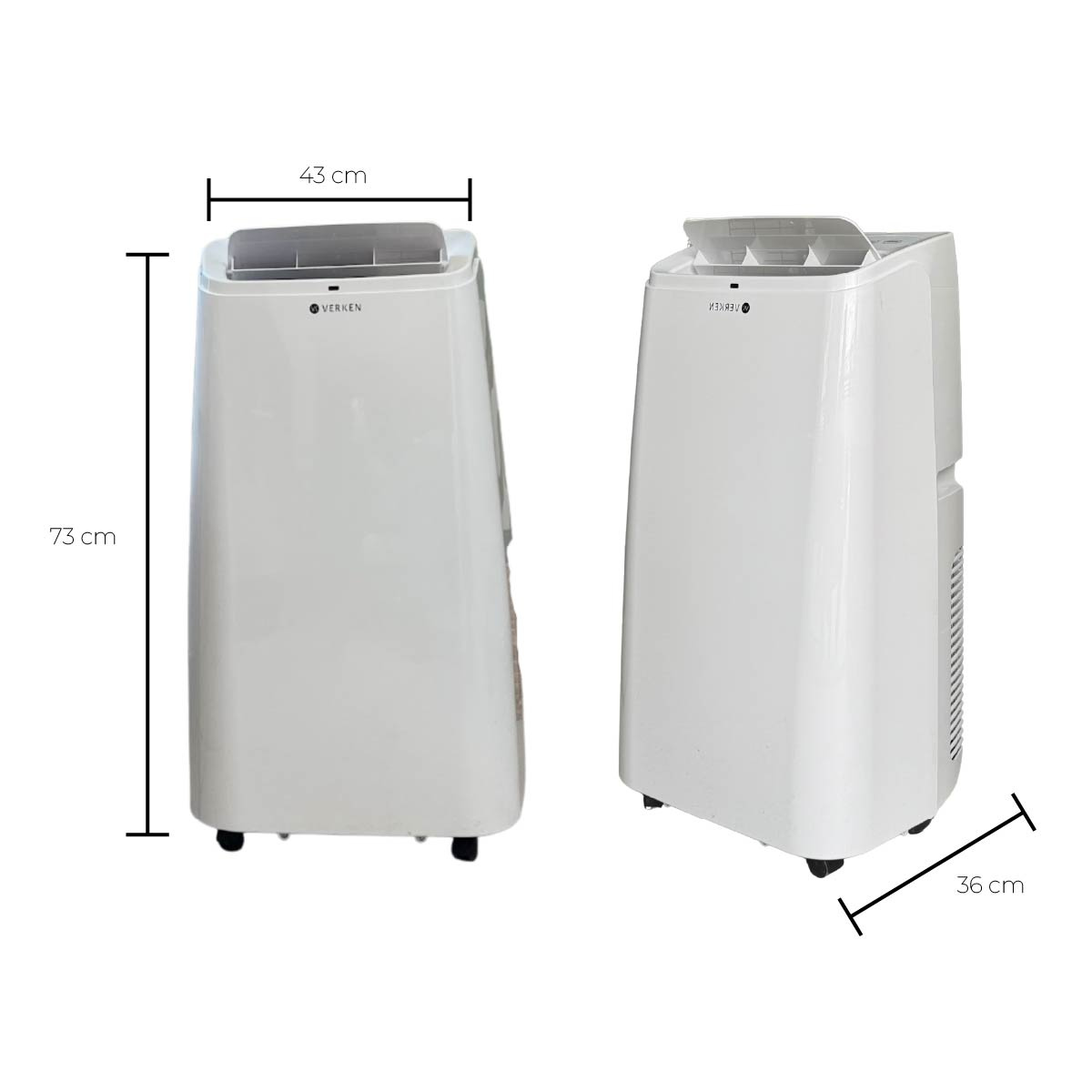 Aire Acondicionado Portatil Calefactor 4 en 1 - 12.000 BTU Frio / Calor Wifi Chamonix Verken-5