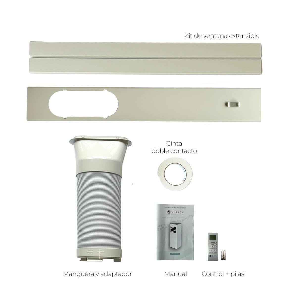 Aire Acondicionado Portatil Calefactor 4 en 1 - 12.000 BTU Frio / Calor Wifi Chamonix Verken-6
