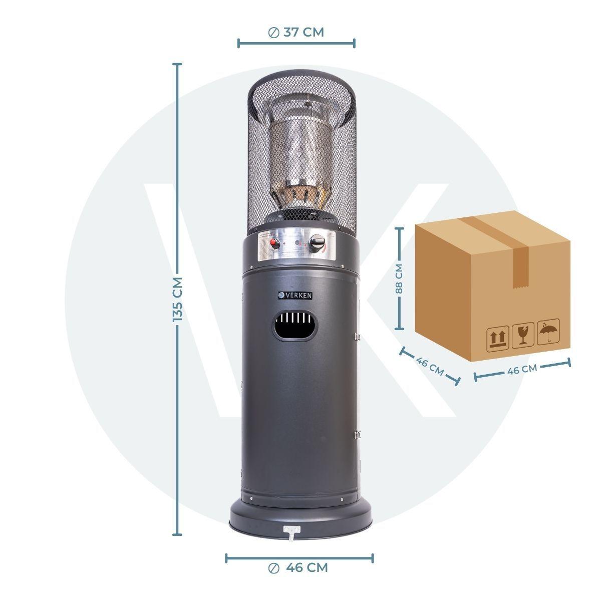 Estufa Exterior Gas Litt - Mate | Calefactor para Terrazas y Patios-2