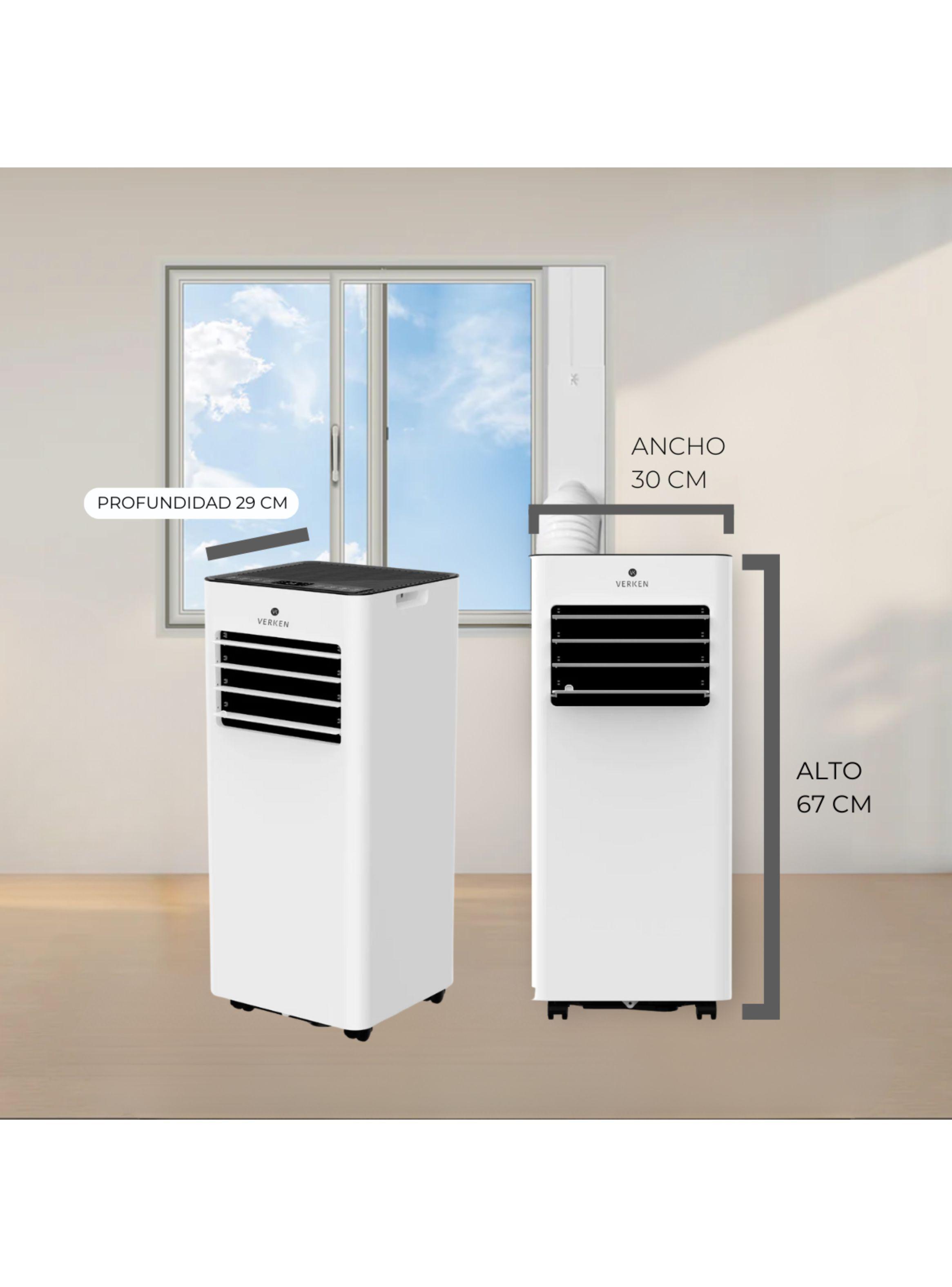 Aire Acondicionado Portátil Calefactor 4 en 1 - 9.000 BTU Frio / Calor Zermatt Verken-3