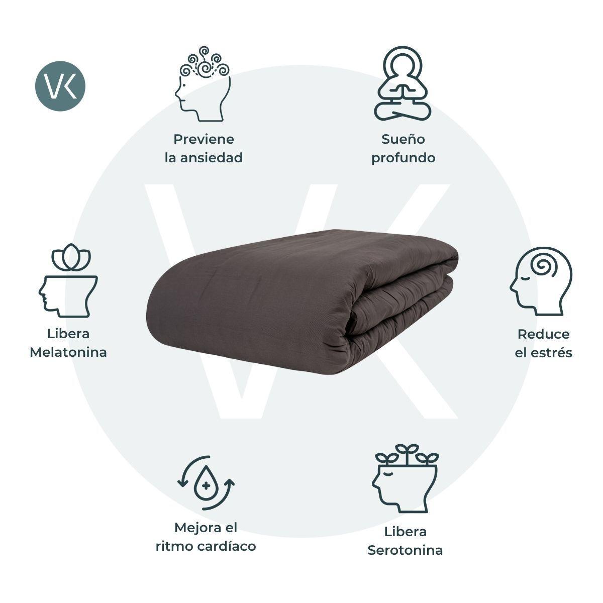 Manta Pesada + Cobertor | 1/1,5 Plazas - 6 kg-3