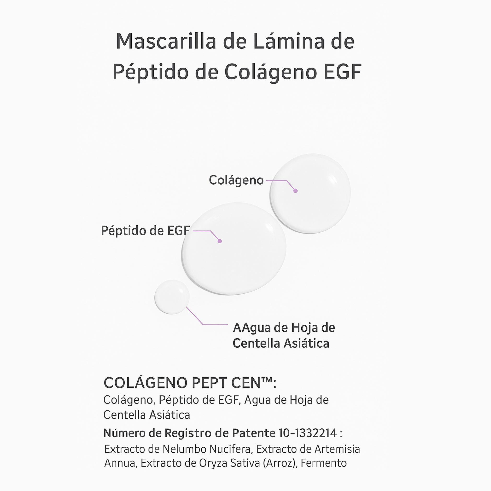 Mascarilla facial coreana hidratante y reafirmante con colágeno y péptidos-2