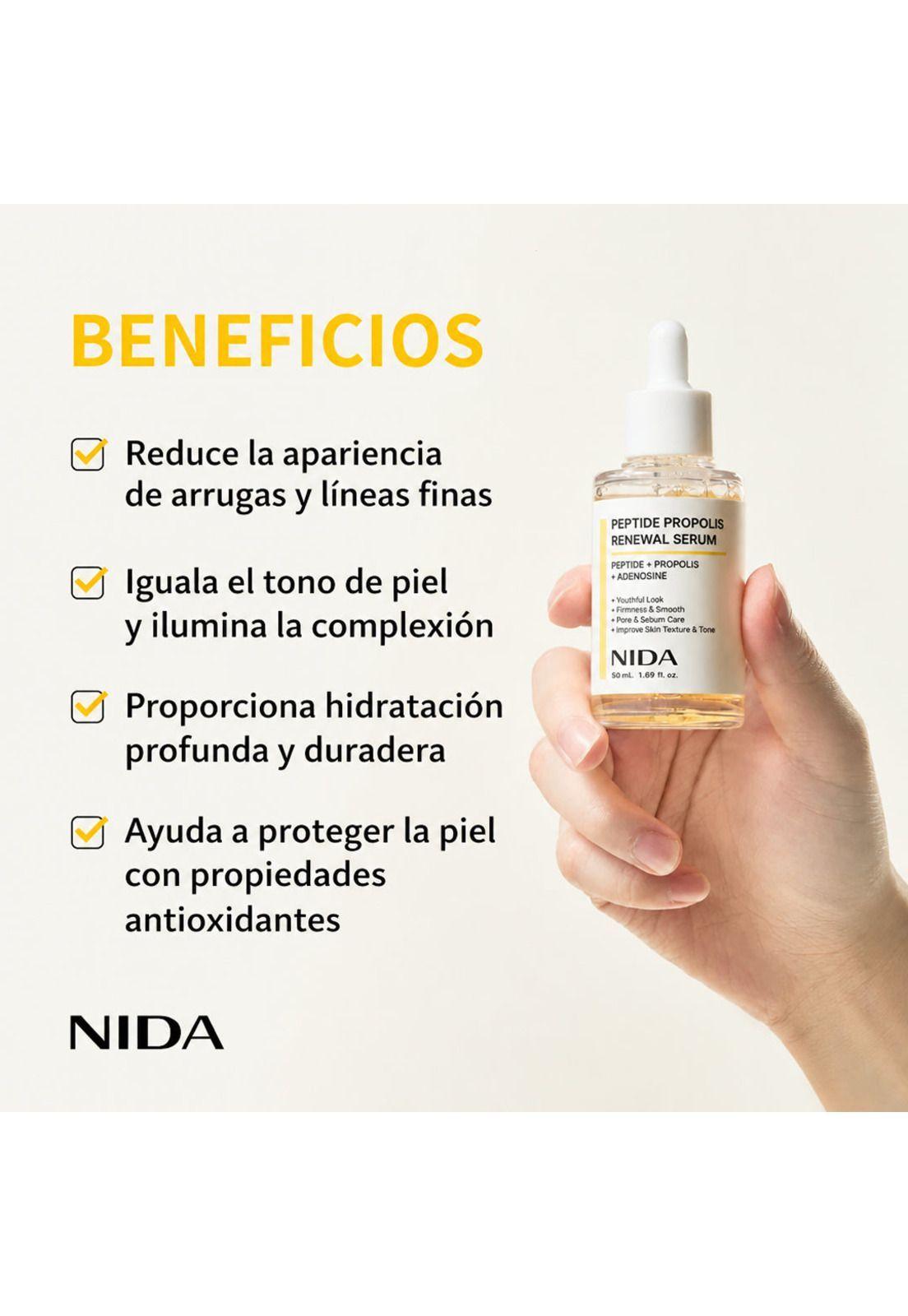 Serum Facial NIDA Peptide Propolis 50 ml Hidratante Antiedad Coreano-3