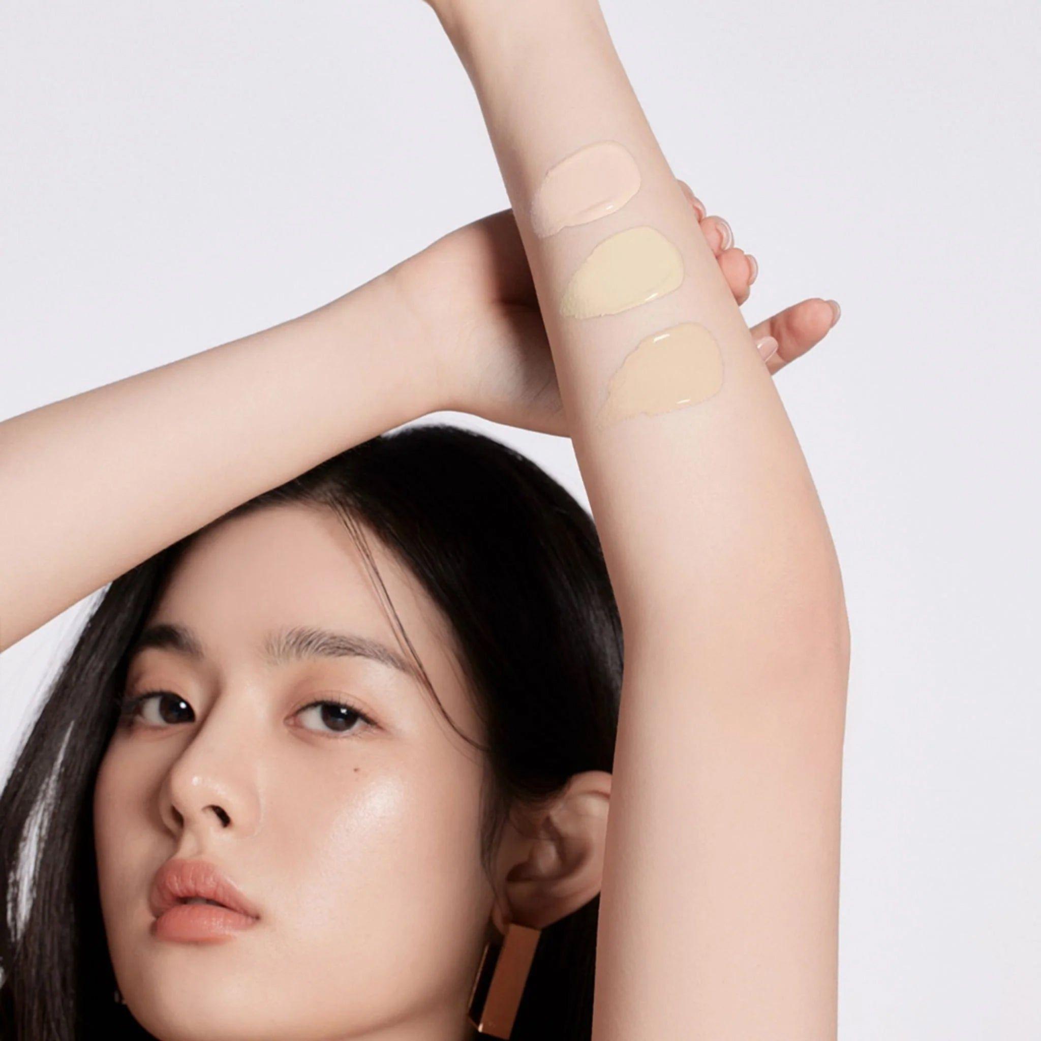 Base Cushion Efecto Glass Skin RE-FEEL + Puff 21N Hyaline-3