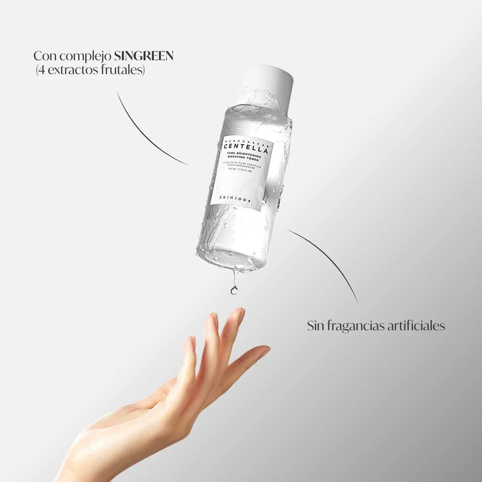 Tónico Facial Iluminador con Centella de Madagascar Cosmética Coreana 210 ml-2