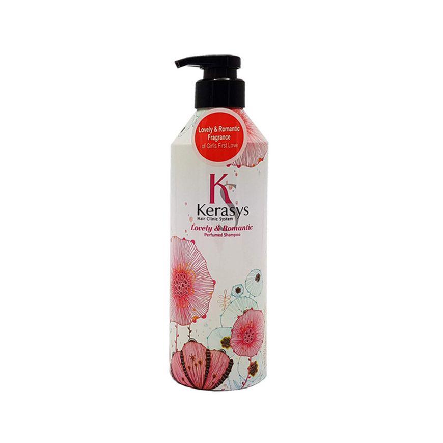 Shampoo reparador con fragancia - KERASYS Perfume Shampoo 600ml - Lovely & Romantic-0