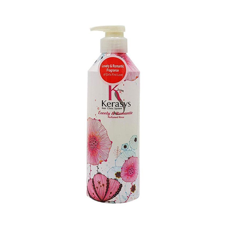 Acondicionador reparador con fragancia - KERASYS Perfume Conditioner 600ml - Lovely & Romantic-0