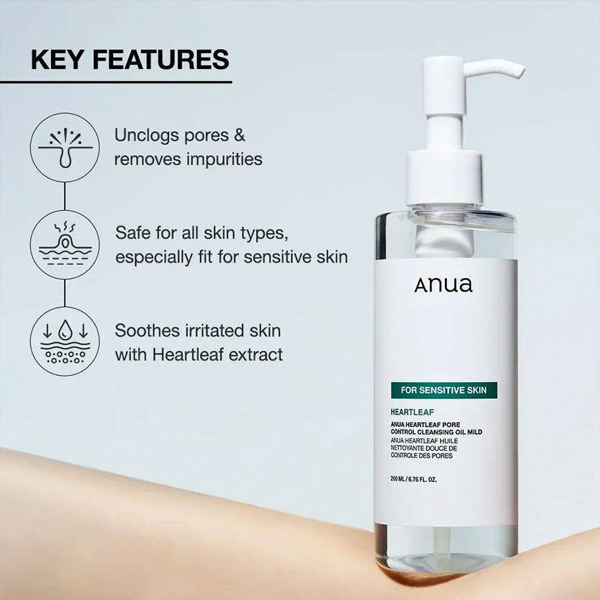 Aceite Limpiador Facial Coreano Control De Poros Anua-7