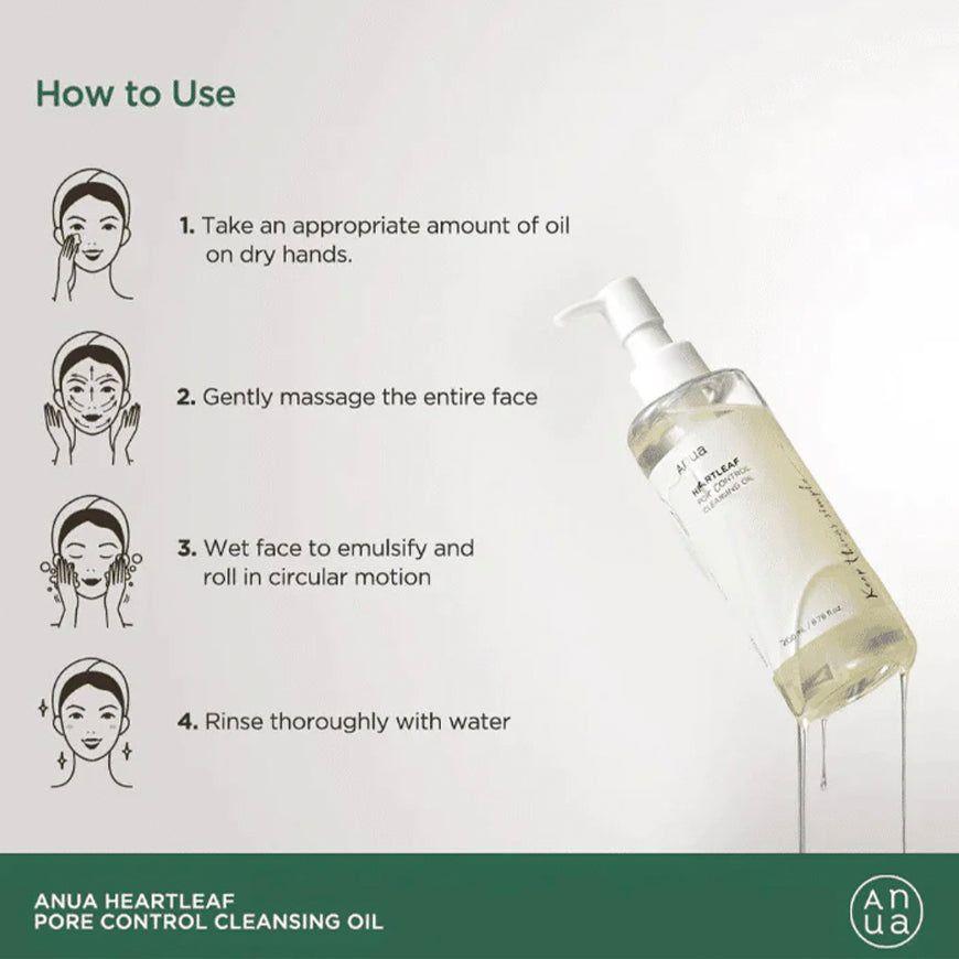 Aceite Limpiador Facial Coreano Control De Poros Anua-9