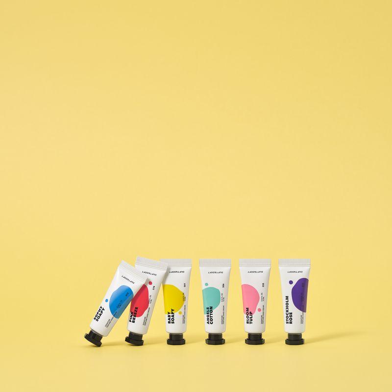 Set coreano de cremas de manos mini x6 unds con ácido hialurónico - Signature Perfume Hand cream-1