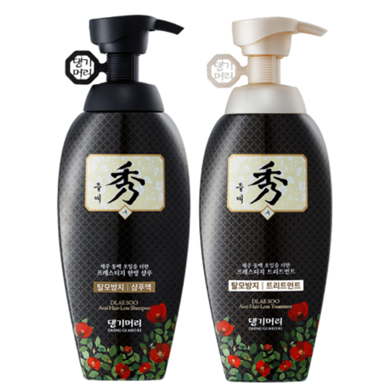 Shampoo coreano para caída del cabello con aceite de camelia y romero - DGMR-3