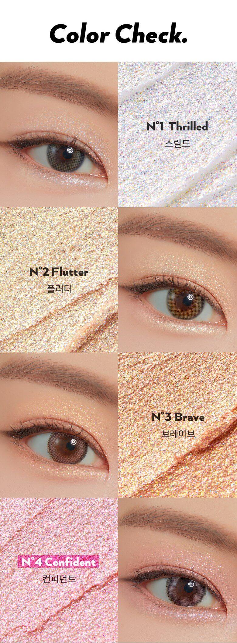 Delineadores coreanos con glitter en lápiz - UNLEASHIA Pretty Easy Glitter Stick N°3 Brave-2