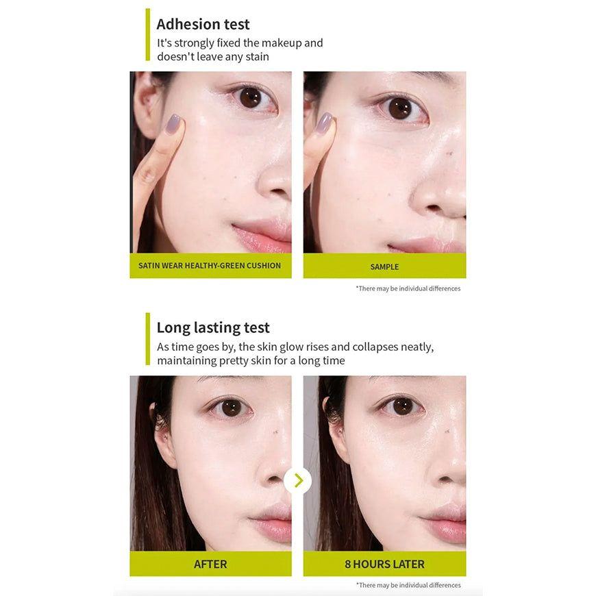 Cushion Healthy Green Coreano-3