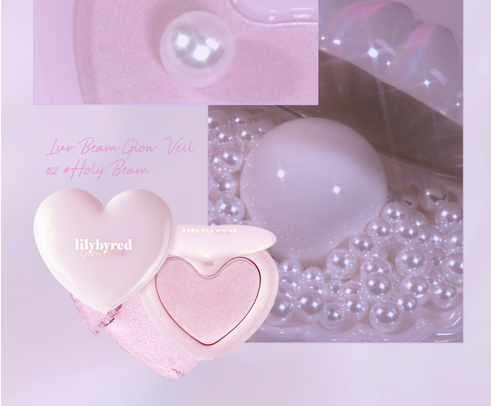 Iluminador coreano con fórmula compacta y jelly - LILY BY RED Luv Beam Glow Veil 02 #Holy Beam-2