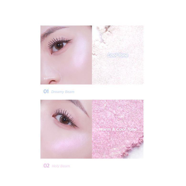Iluminador coreano con fórmula compacta y jelly - LILY BY RED Luv Beam Glow Veil 02 #Holy Beam-2