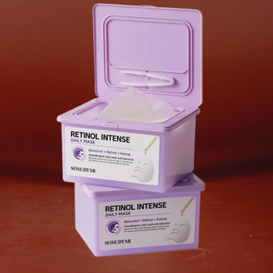 Mascarillas faciales antiedad con retinol y bakuchiol 30 ud-3