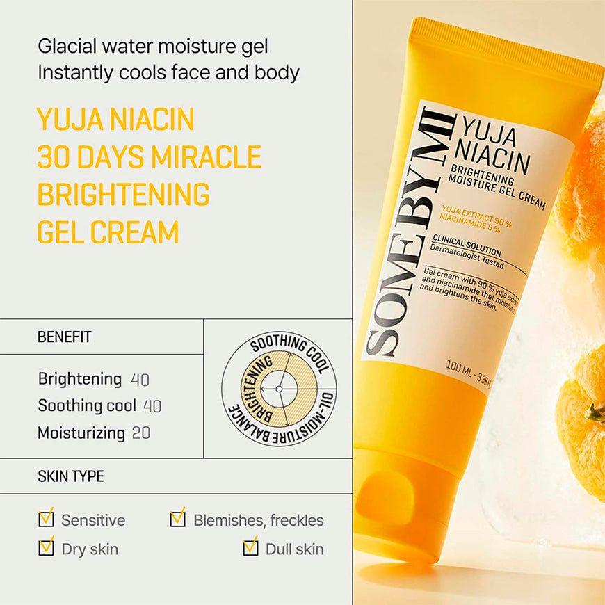 Crema Hidratante En Gel Yuja Niacin 100ml Coreana-3