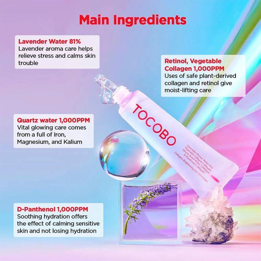 Gel iluminador Para Los Ojos Con Colágeno 30ml Coreano-3