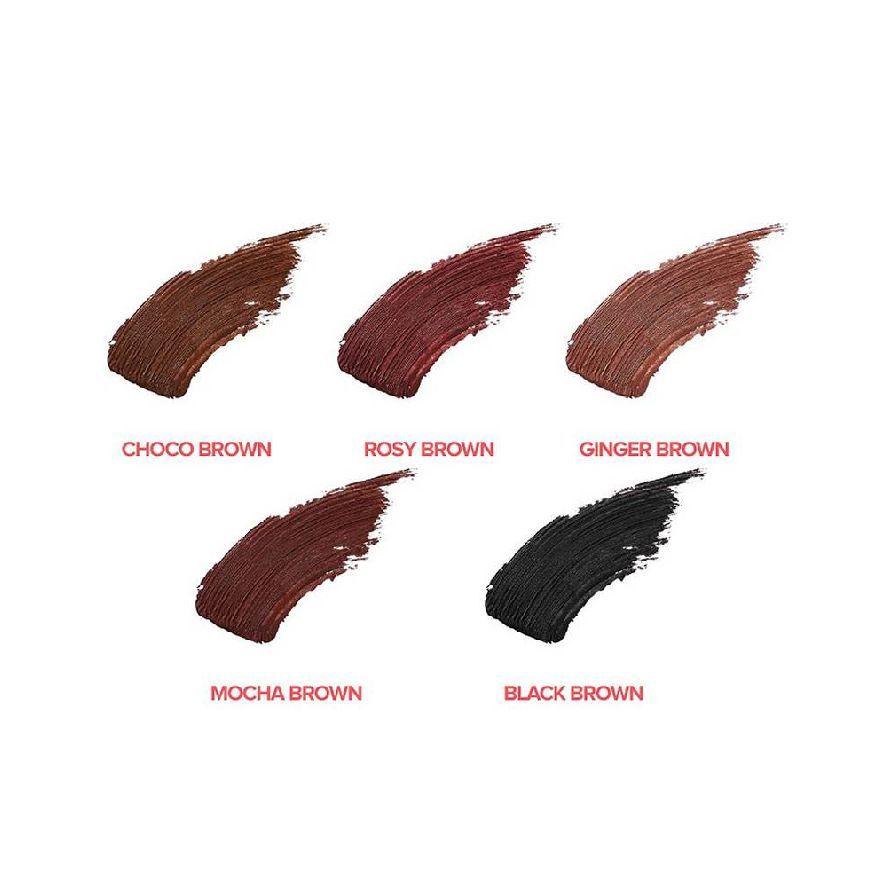 Máscara de pestañas coreana de fórmula gel - LILY BY RED, Survival Colorcara 04 Mocha Brown-2