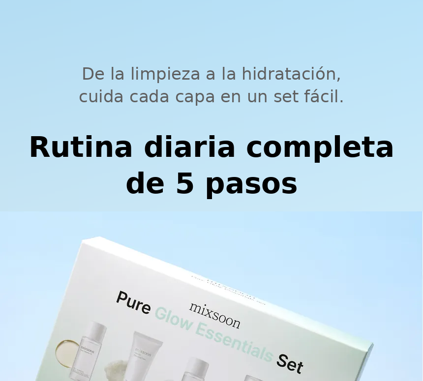 Set de Skincare Facial Mixsoon Pure Glow Essentials 5 Piezas-4