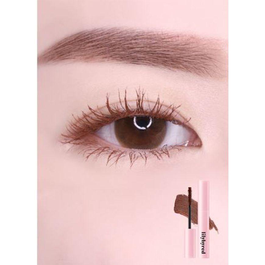 Máscara de pestañas coreana de fórmula gel - LILY BY RED, Survival Colorcara 03 Ginger Brown-0