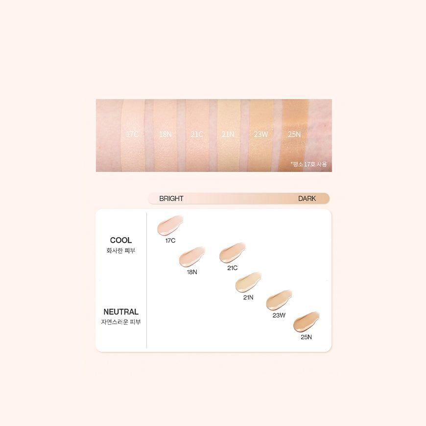 Cushion Acabado Semi Mate Y Protección Solar De 40SPF/PA++ (6 colores)-2