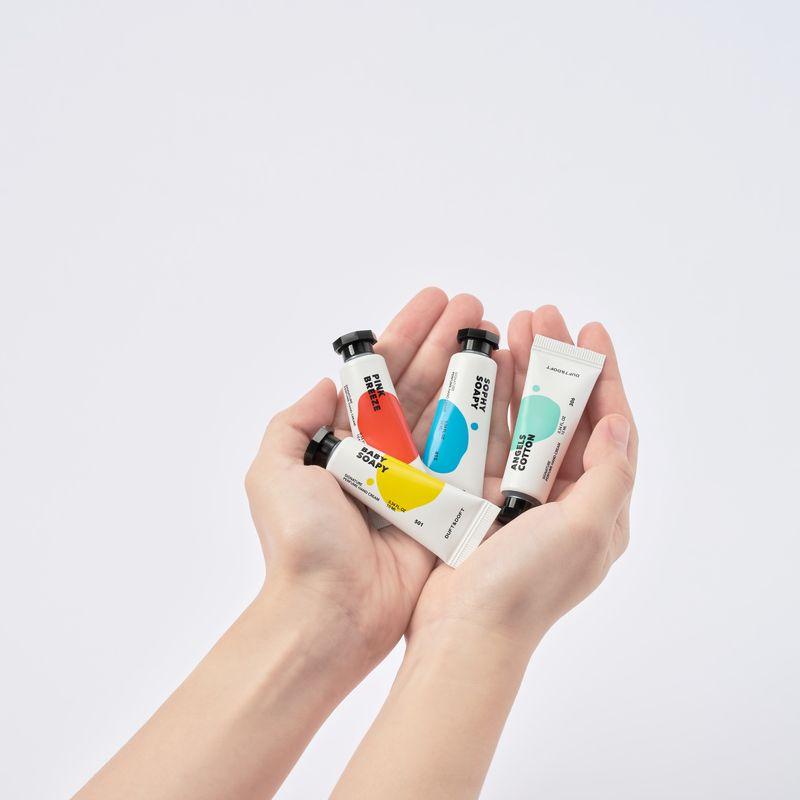 Set coreano de cremas de manos hidratantes mini con ácido hialurónico - Signature Perfume Hand cream-1