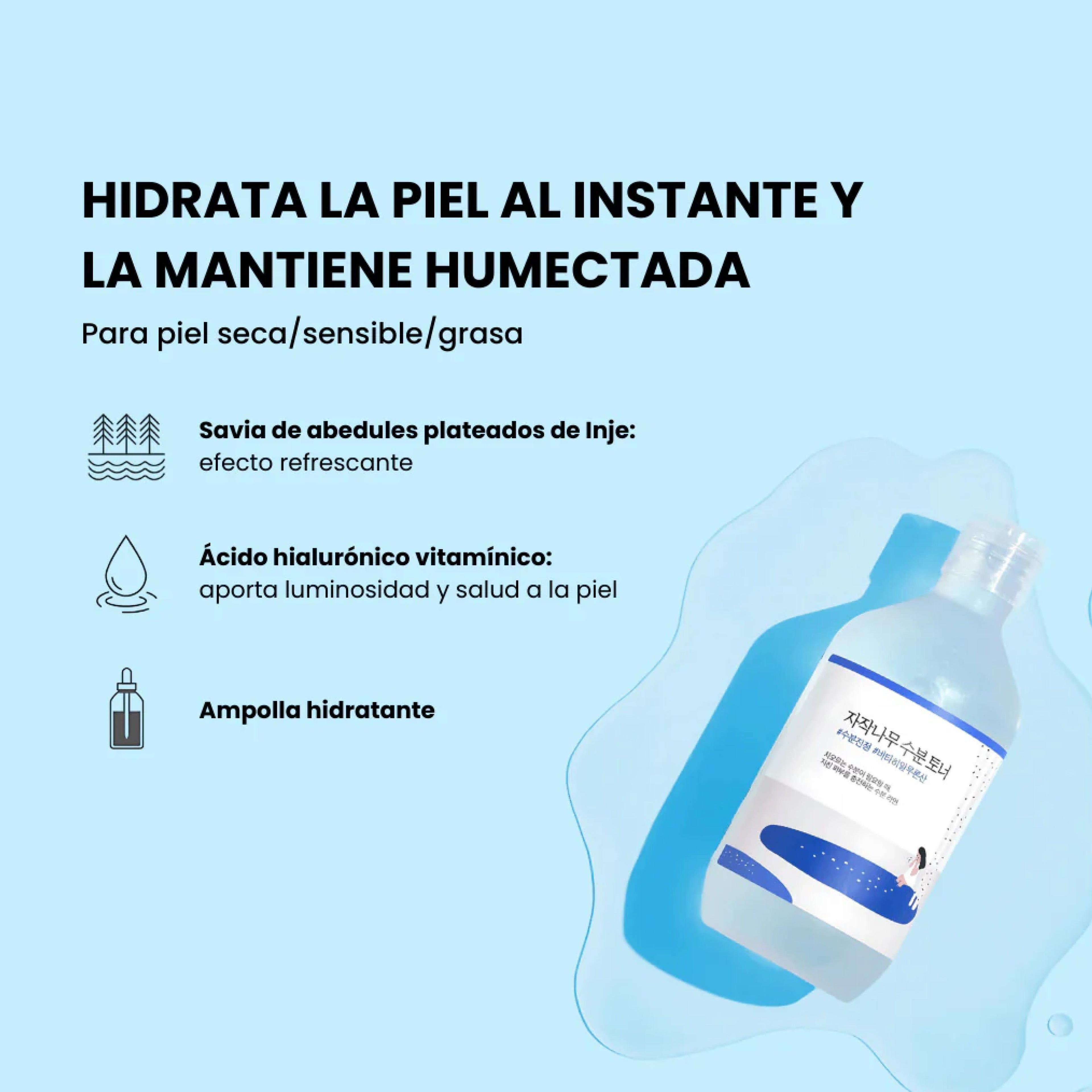 Round Lab Birch Juice Moisturizing Toner Tónico Hidratante Coreano 300ml-5