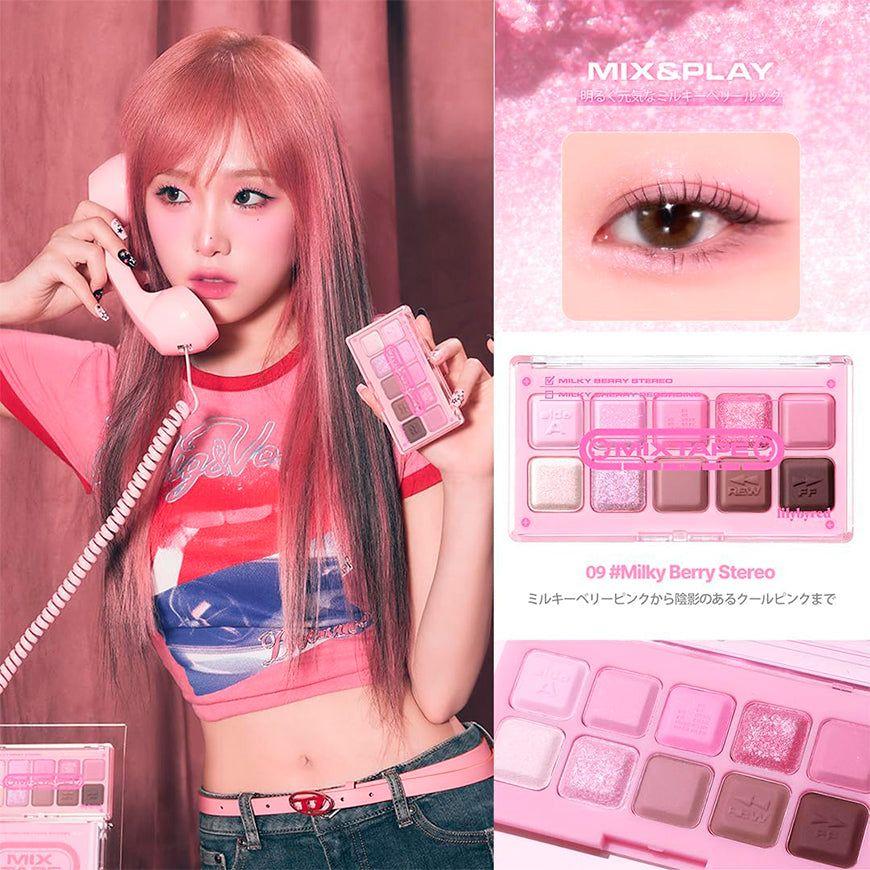 Set De Maquillaje Coreano Con Tonos Fríos Rosas Y Púrpuras-6